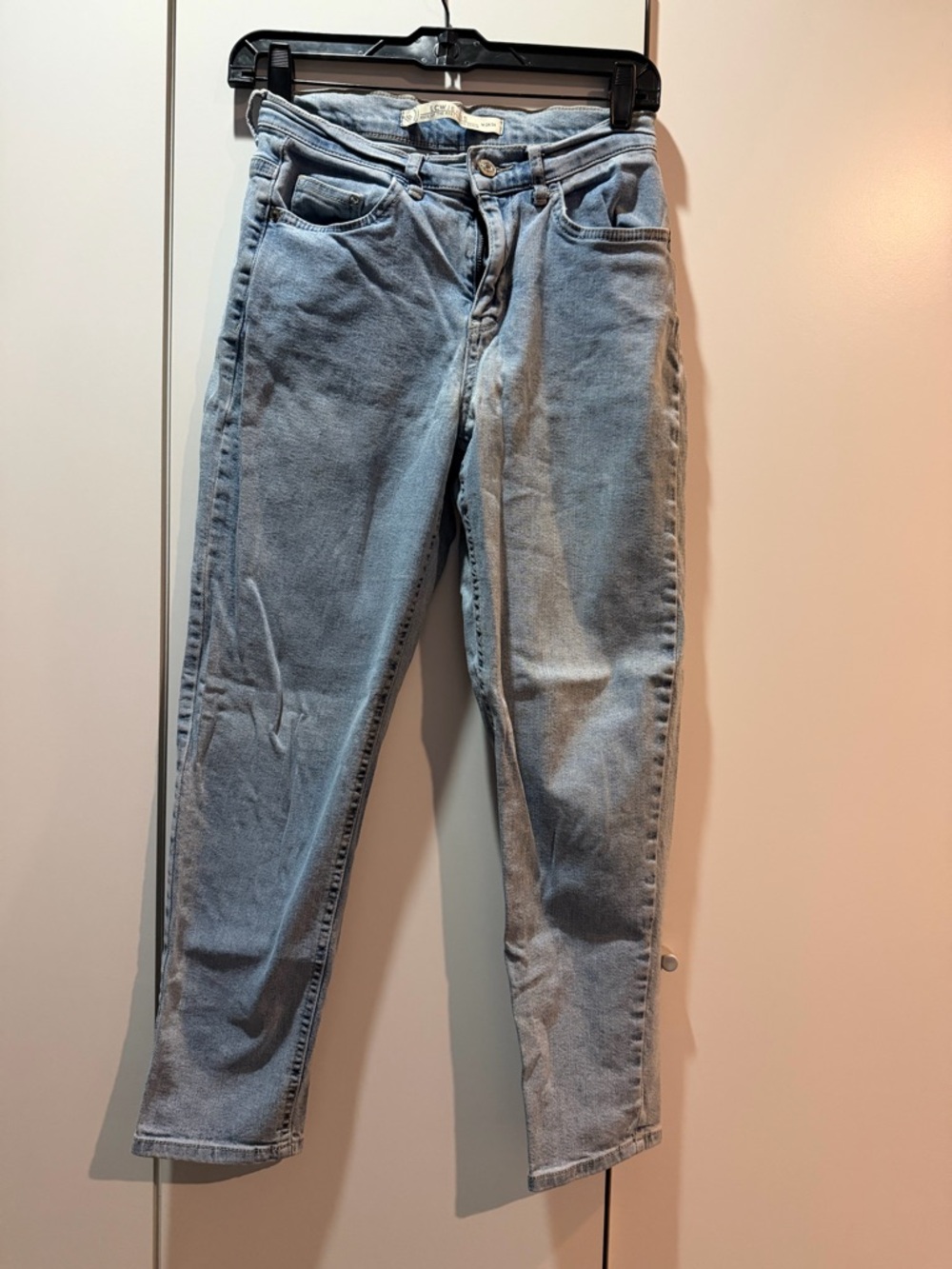 Light Blue Ankle Crop Jeans - Classic High-Waist